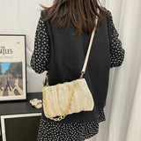 Summer Beach Straw Clutch Woven Bag Women Shoulder Travel Bag