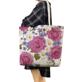 Summer Floral Print Beach Tote Shoulder Bag Large Capacity