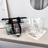 Summer Clear PVC Handbag Tote Large Capacity Women Shoulder Bag
