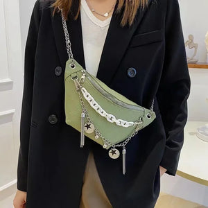 Summer Western Style Small Bag Female All-match Waist Bag Chest Bag