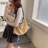 Summer Crossbody Messenger Top-Handle Bag Straw Handbag for Girl