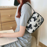 Vintage Waterproof Nylon Top-Handle Women Handbag