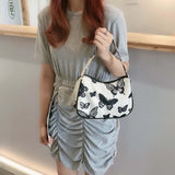 Vintage Waterproof Nylon Top-Handle Women Handbag
