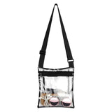 Clear Crossbody Messenger Bag Transparent Handbag for Outdoor Travel