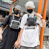 Tactical Chest Bags Unisex Hip Hop Vest Streetwear Bags Casual Nylon Fanny Pack