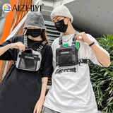 Tactical Chest Bag Unisex Hip Hop Vest Streetwear Bag Casual Nylon Fanny Pack