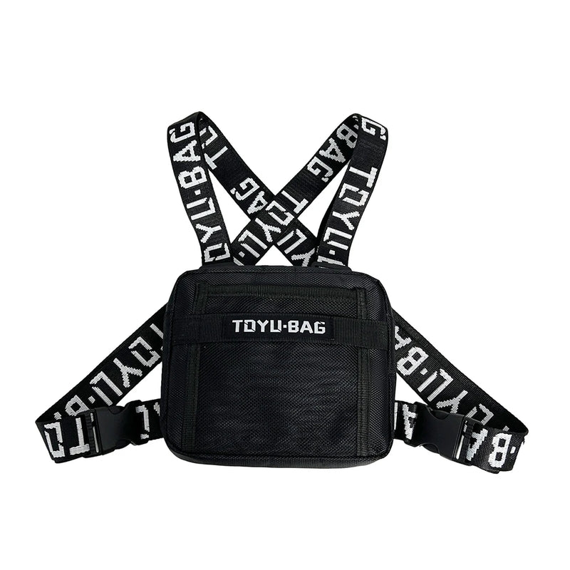 Unisex Tactical Chest Bag Hip Hop Streetwear Vest Casual Fanny Pack