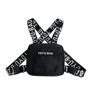 Tactical Chest Bag Unisex Hip Hop Vest Streetwear Bag Casual Nylon Fanny Pack