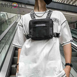 Tactical Chest Bags Unisex Hip Hop Vest Streetwear Bags Casual Nylon Fanny Pack