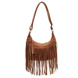 Tassel Women Shoulder Bags Faux Suede Handbags Large Capacity Crossbody Bags