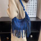 Tassel Women Shoulder Bags Faux Suede Handbags Large Capacity Crossbody Bags