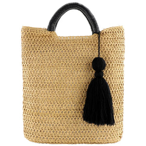 Tassels Straw Bag Beach Handbag Casual Hand-woven