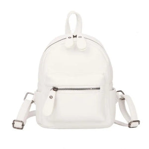 Teenage Girls Preppy Style Mini Backpack PU Leather Travel Bags Women Backpack