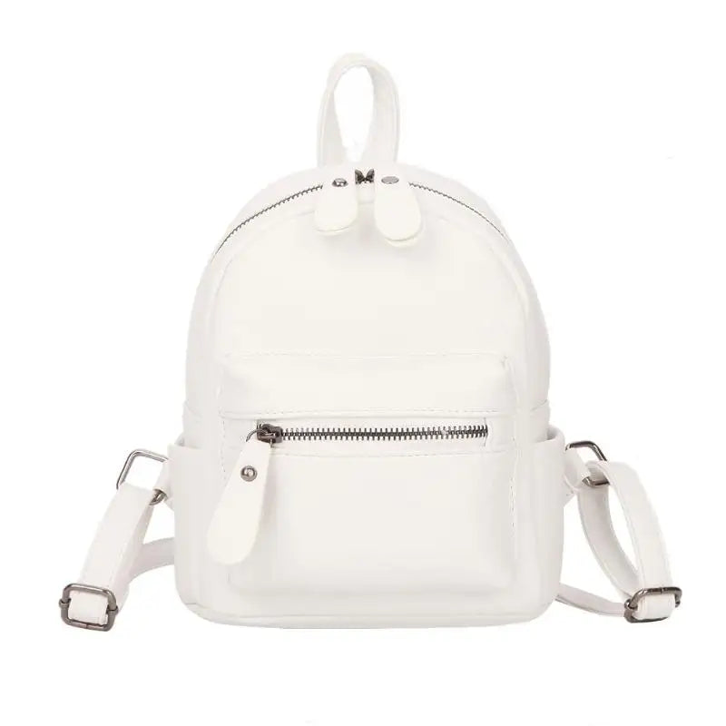 Teenage Girls Preppy Style Mini Backpack PU Leather Travel Bags Women Backpack