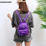 Teenage Girls Preppy Style Mini Backpack PU Leather Travel Bags Women Backpack