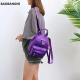 Teenage Girls Preppy Style Mini Backpack PU Leather Travel Bags Women Backpack