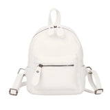 Teenage Girls Preppy Style Mini Backpack PU Leather Travel Bags Women Backpack