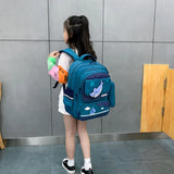 Teenager Schoolbag OXford Orthopedic Kids Backpack Boys Girls