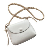 Texture One-Shoulder Messenger Small Square Bag