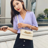 Thick Chain Crossbody Bag Women Shoulder Messenger Purse