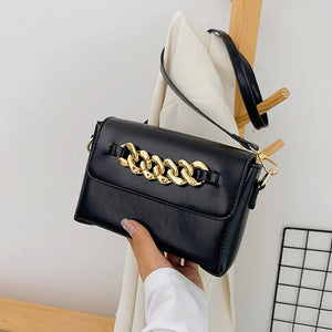 Thick Chain Crossbody Bag Women Shoulder Messenger Purse