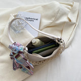 Thick Chain Leather Ribbon Armpit Shoulder Bag