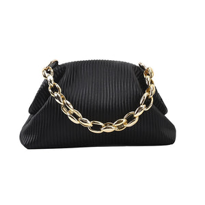 Thick Chains Women Shoulder Bags Clip Shell Handbags