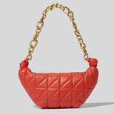 Diamond Lattice Shoulder Bag High Pu Leather Lady Tote