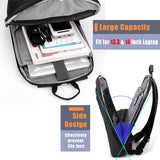 Slim Business Backpack for 13.3 14 Inch Laptop Waterproof Lightweight Travel Bag