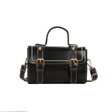 Women Crossbody Bag Vintage Style PU Leather Shoulder Handbag