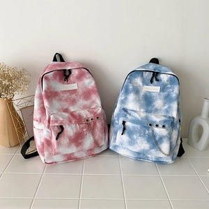 Tie Dye Student Backpack Rucksack College Girls School Bags