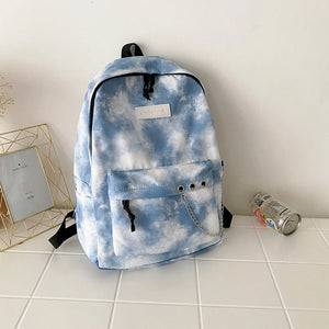 Tie Dye Student Backpack Rucksack College Girls School Bags