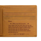Engraved Leather Wallet for Son - Birthday Gift