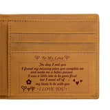 Engraved Leather Wallet for Son - Birthday Gift
