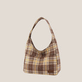 Women's Contrast Stripe Printing Tote Bag - Large Capacity Shoulder Handbag