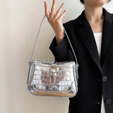 Stone Pattern Crossbody Bag Large Size Tote Bag