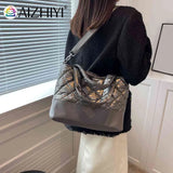 Autumn Winter Women's Tote Messenger Bag Large Capacity Office Purse