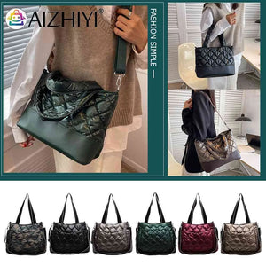 Autumn Winter Women's Tote Messenger Bag Large Capacity Office Purse