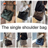Large Capacity Tote Messenger Bag for Women, Autumn Winter Ladies Purse