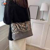 Large Capacity Tote Messenger Bag for Women, Autumn Winter Ladies Purse