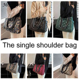 Large Nylon Crossbody Tote Messenger Bag