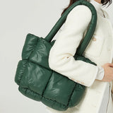 Quilted Shoulder Bag Winter Purse Women