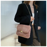 Fluffy Messenger Bag Female Plush Shoulder Bags Youth Ladies Handbag B179