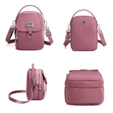 Women's High Capacity Crossbody Bag, Patent Nylon Tote