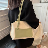 Large Capacity Top Handle Women's Bag Pu Leather Solid Ladies Handbags