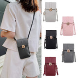 Women's Touch Screen Phone Purse Leather Shoulder Bag
