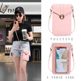 PU Leather Womens Crossbody Bag Hasp Wallet Retro Small Purse
