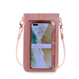 PU Leather Womens Crossbody Bag Hasp Wallet Retro Small Purse