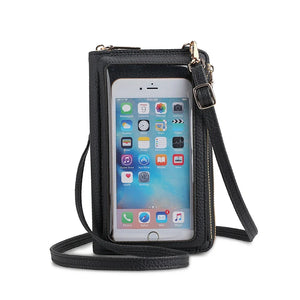 Small Crossbody Bag for Women PU Leather Cell Phone Mini Messenger Purse