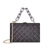Clear Acrylic Box Women Handbag Chains Shoulder Crossbody Bag